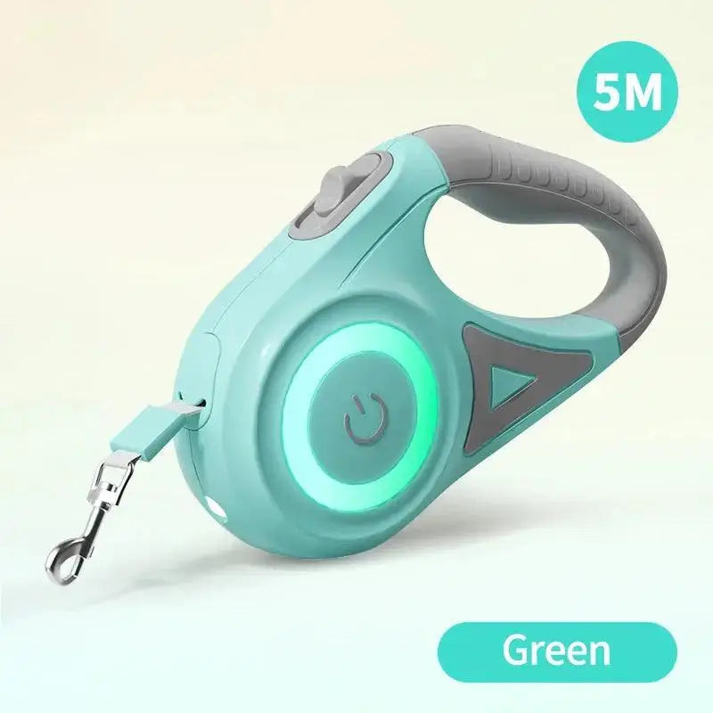 LED Light Retractable Dog Leash FurreverBuddies